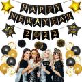 2022 Happy New Year Balloon Decorations Wine Bottle Foil Balloons-b