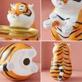 Tiger Statues Storage Box Animal Sculptures Living Room Decor Home A