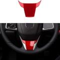 Car Steering Wheel Cover for 10th Gen Honda Civic 2020 2019 2018-red