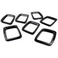 7pcs Front Grill Ring Inserts Frame Kit for 2017-2019 Jeep Compass