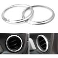 Car Ac Air Outlet Conditioning Cover Ring Vent Decoration Trim,silver