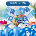 Happy Birthday Banner Set Confetti Balloons for Any Ages Party Decor