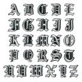 English Alphabet Letters Mixed Embroidered On Patch for Clothes