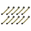 8 Pin Pcie to Dual Pcie 8 (6+2) Pin Power Cable Data Cable Splitter