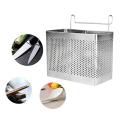 Stainless Steel Tableware Drainer with Hooks Kitchen Utensil(a)
