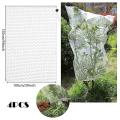 4pcs Bird Barrier Netting Mesh with Drawstring Netting Bag(59x39inch)