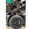 For Tesla Y 20inch Rim Wheel Center Hubcaps 4pcs Matte Black