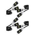 4x Universal White Motorcycle Screw Smd Led Car License Plate Light