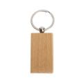 80pcs Blank Wooden Wooden Keychain Diy Wooden Keychain Gift (mixed)