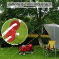 Aluminum Alloy Cord Adjuster Tent Adjuster (2 Holes) - 24 Pack