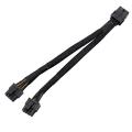 20cm Gpu Pcie 8 Pin Female to Dual 2x8 (6+2) Pin Male Pci Cable 10pcs