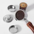 Stainless Steel Double Layer Powder Bowl Coffee Machine Accessories,a