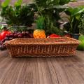 2 Pcs Rectangular Basket for Table Or Counter Display for Bread