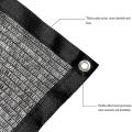 50% Black Shade Cloth 10ft X 15ft with Grommets for Patio Backyard