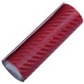 Car Diy 3d Carbon Fiber Vinyl Roll Film Sticker 70x10cm Wine Red