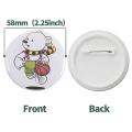 200 Sets 58mm Blank Button Badge Parts for Button Machine 58mm
