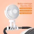 Baby Stroller Winding Fan Portable Hand Fan Usb Adjustment B