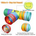 20 Pcs Cat Kitten Toys Set, Collapsible Cat Tunnels for Indoor