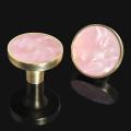 4 Pack Gold Knobs for Dresser Drawers, Kitchen Cupboard , Pink