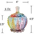 Colorful Snacks and Sundries Jars European-style Candy Glass 180ml