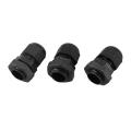 36 Pcs Black Pg9 Plastic Connector Gland for 4mm-8mm Cable