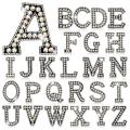 26 Piece Rhinestone Iron On Patch A-z Alphabet for Diy Craft Supplies