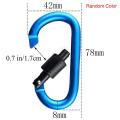 10 Pcs Snap Metal + Plastic Uckle Camping Hiking Clip Hook Keychain
