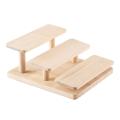 Wooden Display 3 Layers Glasses Display Stand for Cabinet Desktop