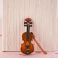 1pcs 1/12 Scale Dollhouse Miniature Violin Instrument Diy Part