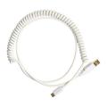 Usb C Coiled Cable Wire Mechanical Keyboard Usb Cable,white