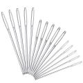 15 Pieces Blunt Needles Stainless Steel Large-eye Needles , 3 Sizes