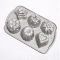 6 Different Shapes, Charming Combination,diy Cake Pan,silver