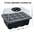 10 Pack Seed Starter Trays Plant Germination Kits with Dome and Base