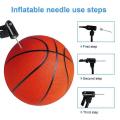 100 Pcs Sports Ball Inflating Pump Needle for Football Basketball