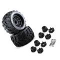 2pcs Bigfoot Monster Truck Rubber Tire Tyre 14mm & 17mm Wheel Hex,l2