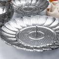 Folding Dish Steam Stainless Steel Food Basket Mesh Vegetable Vapor,m