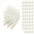 50pcs 6p Curved Pin Socket 4.2mm 2x3p Female Connector