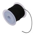 Roll Black Waxed Cotton Necklace Beads Cord String 1mm Hot