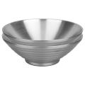 2-piece Double Layer Ramen Noodle Bowl 304 Stainless Steel (9.5-inch)