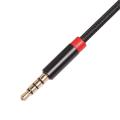 3.5mm Male to Female Extension Cable with Microphone for Headset (1m)