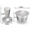 Reusable Capsule Refillable Metal Pod Cup Stainless Steel Filter