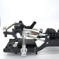 2x for Mn D90 D91 1/12 Rc Metal Pull Rod Steering Link Rod Set,black