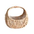 Fashion Portable Flower Arrangement Basket Weaving Bag Rattan