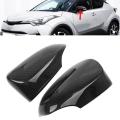 Car Carbon Fiber Rearview Side Mirror Cover Trim for Toyota C-hr Chr
