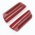 Car Seats Adjustment Handle Switch Cover, Abs Red Carbon Fiber