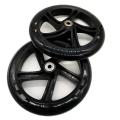 2 Pieces Scooter Wheel 200 Mm Pu Material Wheel,transparent Black