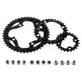 64/104 Bcd Bike Chainring Set with Pin, Steel Chainring 22t 32t 44t