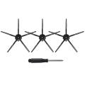 4pcs Spare Kits with 5 Arms Cleaning Brushes for Xiaomi Roborock S50