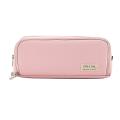 Angoo Pencil Case 3 Compartment Pouch Pen Bag for School Teen(pink)