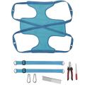 Pet Hammock for Pet Dog Restraint Bag with Grooming Tools, Blue L